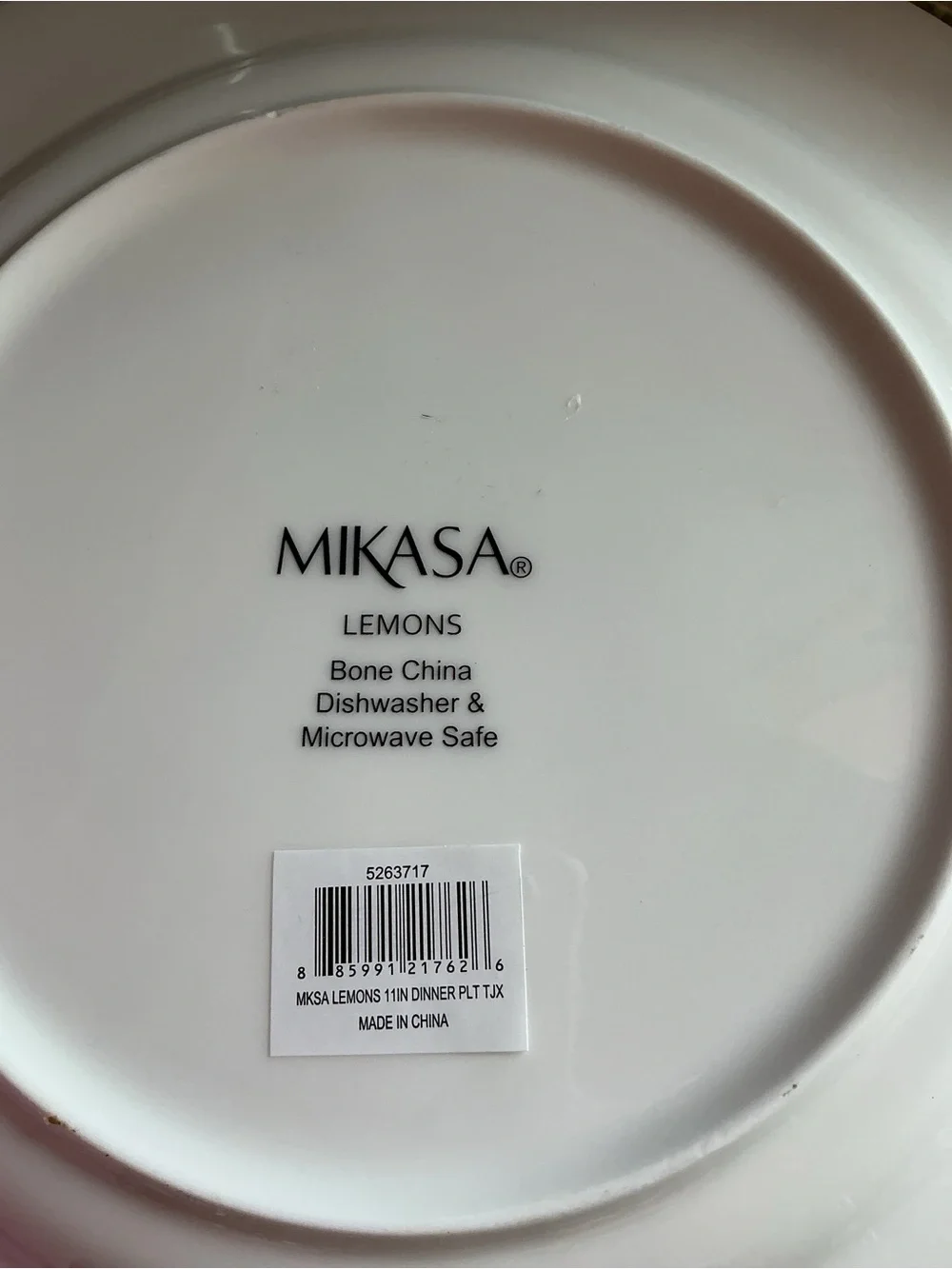 Mikasa Lemon Wreath Ceramic Dinner Plate - Yellow & Green